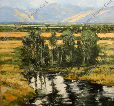 James Pringle Cook oil painting of Silver Creek - September Light #2