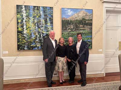Ambassador Glass and his wife with Gail Severn (Gail Severn Gallery) and friend
